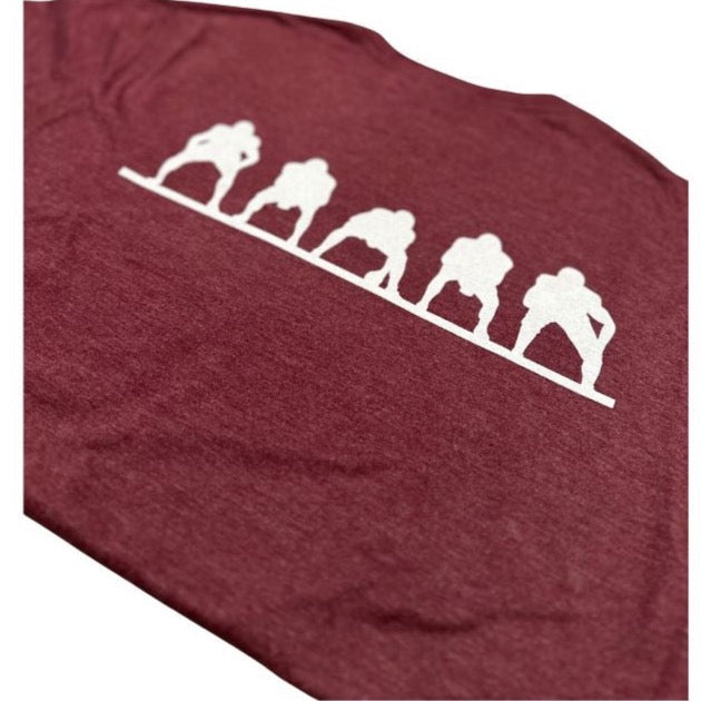 Linemen Lead The Way Shirt - Maroon